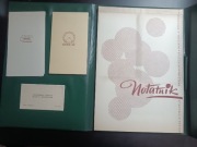 Zestaw biurowy teczka A4 notatnik PIMR Poznań uroczysta sesja naukowa 1967