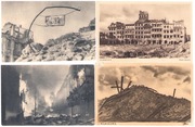 4 x WARSZAWA WALCZACA- WARSZAWA ZBURZONA, RUINY