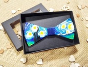 Mucha męska drewniana Gwieździsta noc Van Gogh ślub wesele Mvcha Nie Siada 