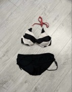 Strój kąpielowy damski w paski czarno białe rozmiar 95D Beachwear
