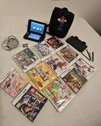 Nintendo 3DS wraz z plecakiem i grami