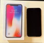 iPhone X, Space Grey, 64 GB, 100% bateria