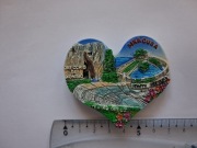 Magnes na lodówkę -  264g. SYRAKUZY Serduszko