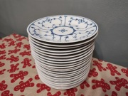 Talerze obiadowe duże Jager Eisenberg wzór slomkowy Indiach Blau kahla