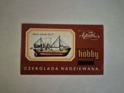 Opakowanie po czekoladzie E.Wedel hobby kuter rybacki B-25