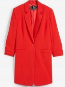 Czerwony płaszcz żakietowy L