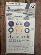 Techmod Spitfire Mk.Vb, kalkomania vintage, 1/72
