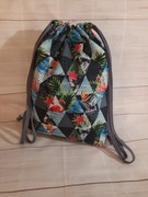 (nowy) workolecak Handmade worek plecak miejski z kieszonką