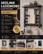 Suszarka łazienkowa elektryczna – NOWA