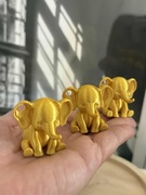 Brelok złoty słonik minis mi i figurka 