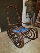 Stary fotel bujany Thonet  Jacob & Josef Kohn, Wien Austria.