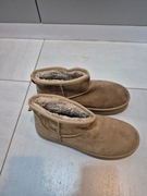 ŚNIEGOWCE BEŻOWE OCIEPLANE BOTKI PLATFORMA WSUWANE 40