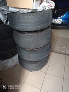 komplet opon zimowych z felgami 