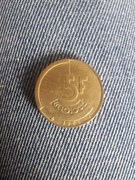  Belgia, 5 Francs, 5 Frank, 1986