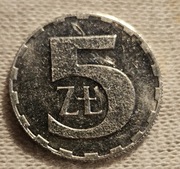 Moneta 5zl rok 1990.