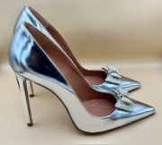 Oxitaly Szpilki - specchio argento 38,5