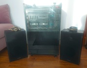 Wieża Sharp SYSTEM-W11H(BK) + szafka na kółkach drzwiczki lata 80-te