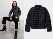 MANGO czarna pikowana kurtka NOWA watowana anorak zima XS/34