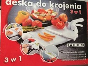 Deska do krojenia z nożem i strzałką. 3 w 1.