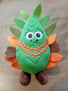Pluszak roślinka / listek,  miękka maskotka, stan bardzo dobry (B88)