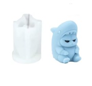 ZWIERZĄTKO Kształt REKINA forma silikonowa 7.3*7.7 do Świec Mydła Odlewów 