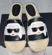Espadryle- KLAPKI KARL LAGERFELD r.39