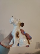 Figurka porcelana pies terrier vintage Niemcy