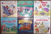 6LP Walt Disney Presents 101 Dalmatians Winnie The Pooh Peter And Wolf...