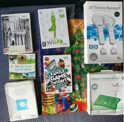 Wii zestaw paletki,gry 