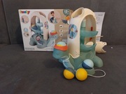 Zabawka SMOBY Little Żółw do ciągnięcia ze zjeżdżalnią dla piłeczek 1+