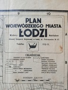 Plan Wojewódzkiego M. Łodzi 1930. Oryginał. 