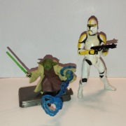 Star Wars-Geonosis Arena- Mistrz Yoda & Clone Commander 