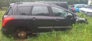 Peugeot 308 sw kombi czarny na części  drzwi klapa zderzak konsola fotele 