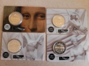 Komplet 2 euro Francja 2025: Muzeum w Luwrze (4 z 4 CC) wysyłka gratis