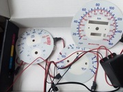 Białe tarcze Led Mercedes w124