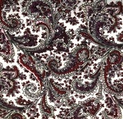 Tkanina wiskozowo poliestrowa biało fioletowa wzory sukienkowa bluzkowa 