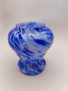 Wazon wazonik Franz Welz Bohemia niebieski Art Deco piękny 