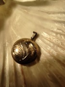 Piękny stary serwetnik srebro zawieszka idealny