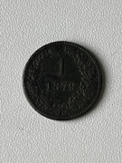 Moneta kolekcjonerska 1 krajcar - Austria 1879 rok