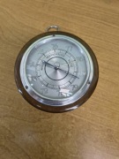 Zabytkowy barometr aneroidowy – Ø 11 cm, drewniana obudowa
