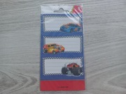 NAKLEJKI nalepki na zeszyt AUTA