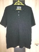 Szara koszulka z kołnierzykiem rozmiar L