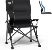 TIMBER RIDGE Składane krzesło kempingowe czarne