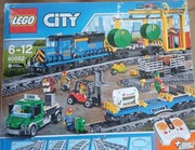 UNIKAT!!! LEGO city 60052 pociąg towarowy, suwnica, posortowane