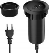 Adapter Gniazdo USB do Zabudowy 3-Portowe Stacja Ładująca do Wielu Urządzeń