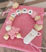 Zawieszka do smoczka z imieniem, Personalizowana zawieszka, na prezent