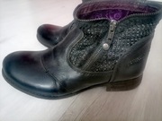 Skórzane botki motocyklowe BUNKER 40 rock