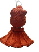 Czapka i komin robione na drutach - 100% Akryl - PIĘKNE WYKONANIE I JAKOŚĆ!