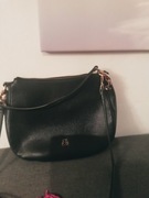 Torebka damska czarna srednia Lulu do reki i pasek