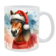 KUBEK Z KONIEM NA ŚWIĘTA, PREZENT, PERSONALIZOWANY, 24HWYS